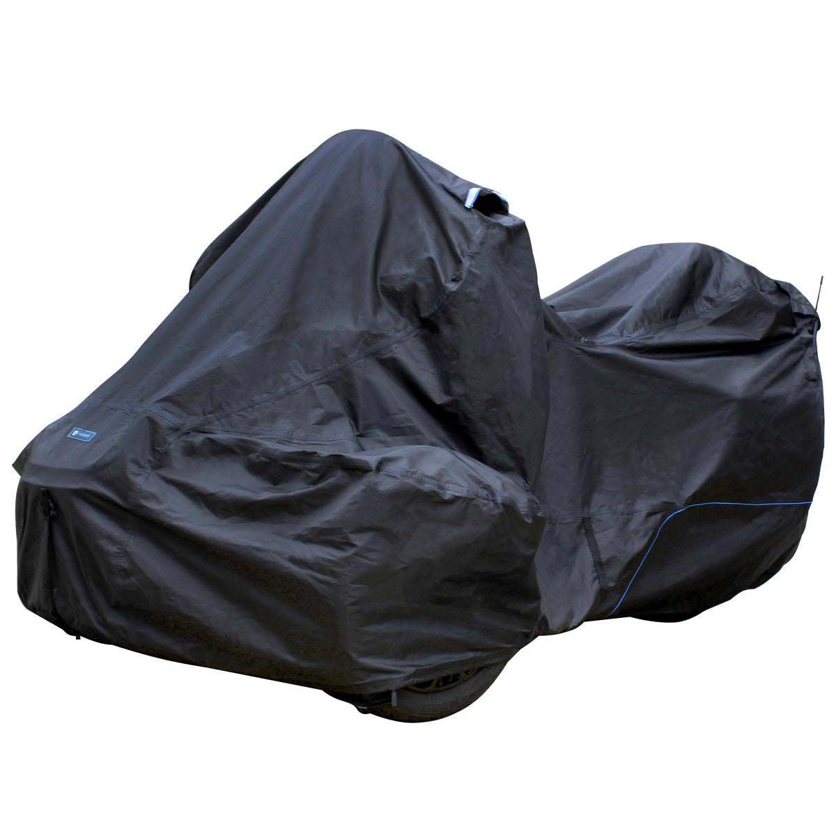 FROSHKAR All-Weather Motorcycle Cover - 300D Fabric With Cotton Lining, Reflective Strips, Size MC1