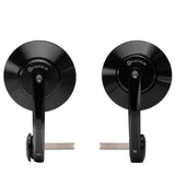 FENRIR CNC alumiiniseoksesta valmistettu pyöreä Cafe Racer Retro musta moottoripyörätangon päätypeilit sivuohjaustangon peilit urheilulliseen alastomaan katupyöräilyn skootteriin