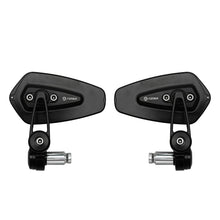 Görseli Galeri görüntüleyiciye yükleyin, FENRIR CNC Alüminyum Alaşım Cafe Racer Siyah Motosiklet Bar Sonu Aynaları Katlanır Gidon Aynası Spor Çıplak Sokak Scooter Için Evrensel Dikiz