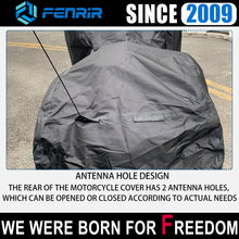 Load image into Gallery viewer, FENRIR 104&quot; Inch 265CM 420D Oxford Cloth Motorcycle Cover Waterproof Outdoor Storage for Cruise Touring Bagger Bobber side box design Antenna hole