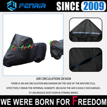 Load image into Gallery viewer, FENRIR 86.6&quot; 220CM 420D Oxford Cloth Motorcycle Cover Exhaust Pipe Anti-Scalding Waterproof Outdoor Storage for Naked Motocross Street Sports Scooter