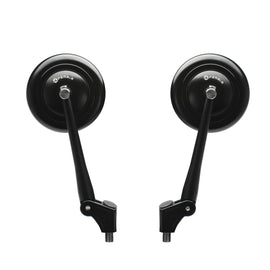 FENRIR E24 Emark CNC ze stopu aluminium czarny motocykl lusterko boczne uniwersalny Retro okrągły dla M10/M8 przygoda podwójny sport naga ulica Cruiser skuter