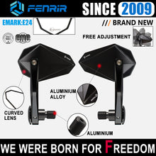 Load image into Gallery viewer, FENRIR EMARK Motorcycle Bar End Mirror for MT125 MT07(2014-2024) MT09(2013-2020) MT10 MT01 XSR700 XSR900(2016-2021) FZ07 FZ09 FZ10 Niken TMAX SMAX XJ6 VStar XJR1300 XJR1200 Majesty Road Star