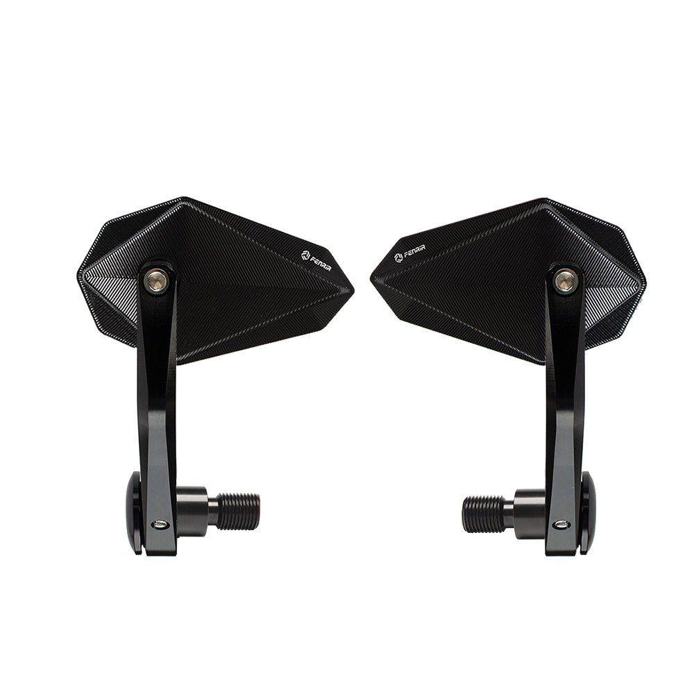 Paire Vis De Prise M10x1.25 CNC Aluminium Noir - Bouchons Miroir Moto Yamaha MT-07 MT-09 MT-10 XSR700