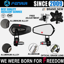 Load image into Gallery viewer, FENRIR Motorcycle Handlebar Bar End Mirrors Mirror For Z1000 Z900 Z800 Z750 Z500 Z400 ZH2 Ninja1000 Ninja400 ZX6R ZX10R ZX25R ZX14R ER6N ER6F Z900RS Z650RS Vulcan S Eliminator