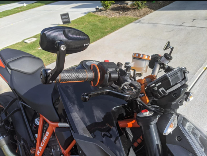 FENRIR Motorcycle bar end mirror in KTM 1290 SUPER DUKE R