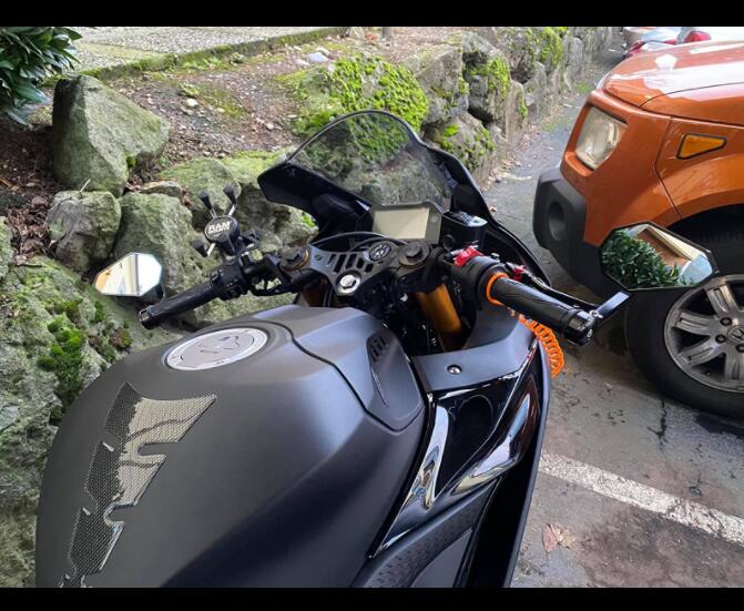 FENRIR Motorcycle Bar End Mirror In Yamaha YZF-R3