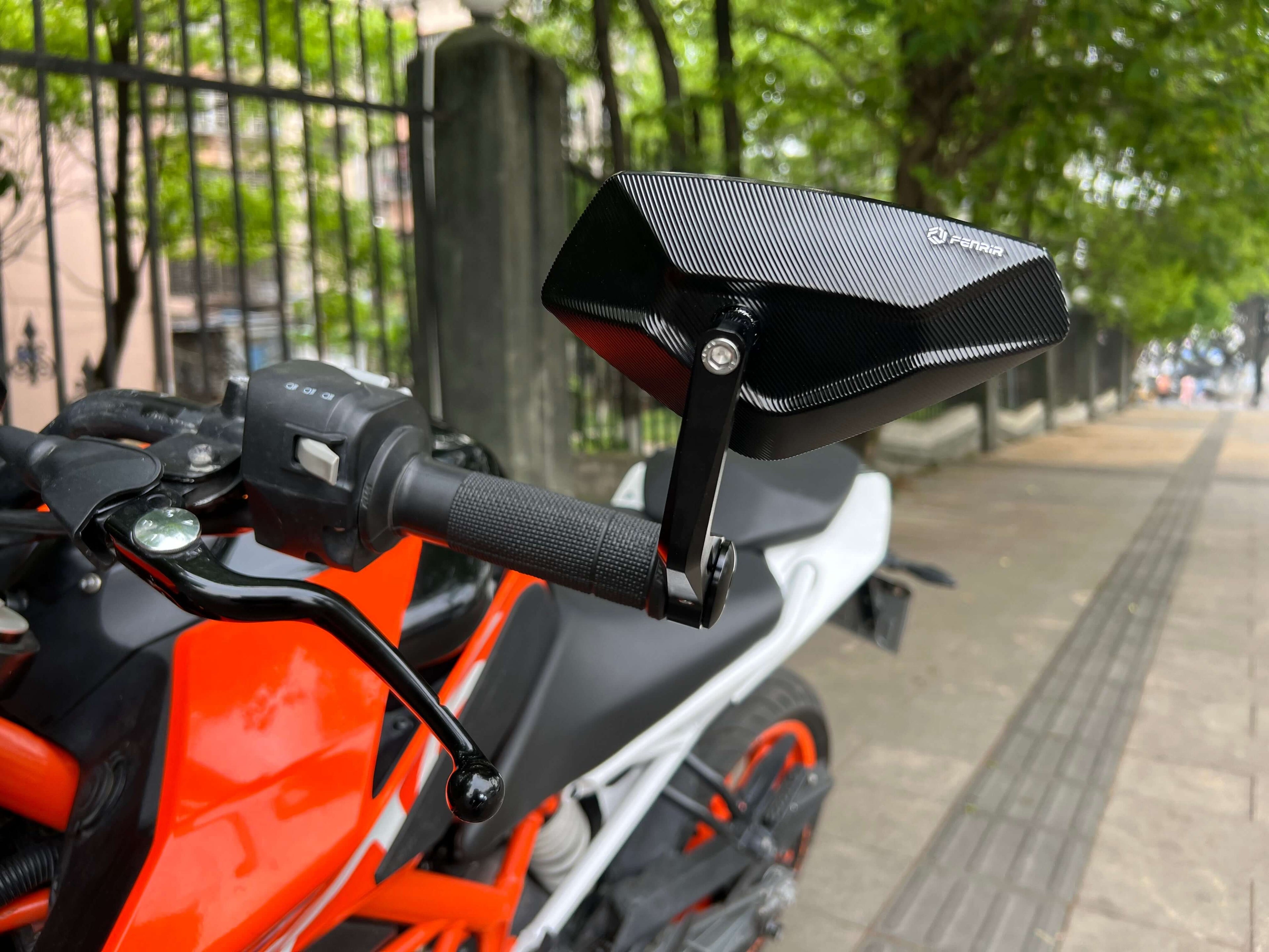 FENRIR Motorcycle bar end mirror in KTM Duke 390 801-0500