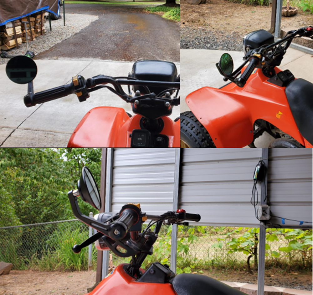 FENRIR Motorcycle bar end mirror in ATV
