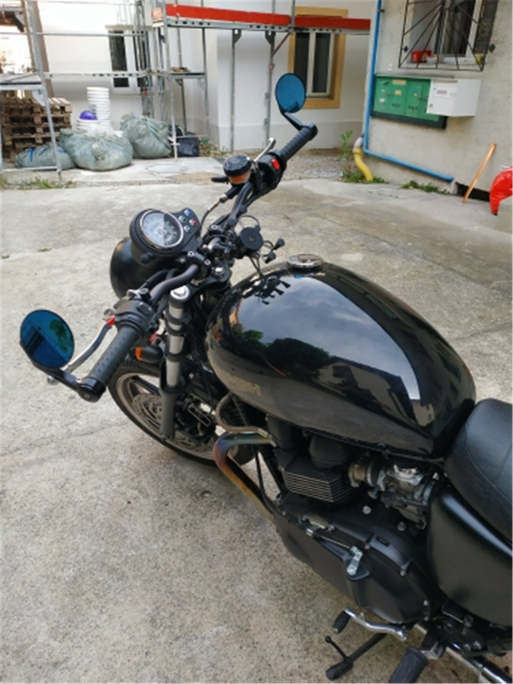 FENRIR Motorcycle bar end mirror in TRIUMPH Bonneville Bober
