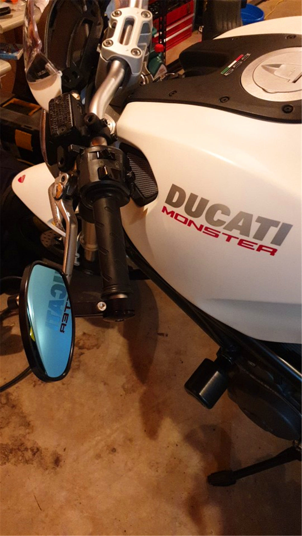 FENRIR Motorcycle bar end mirror in DUCATI MONSTER 950