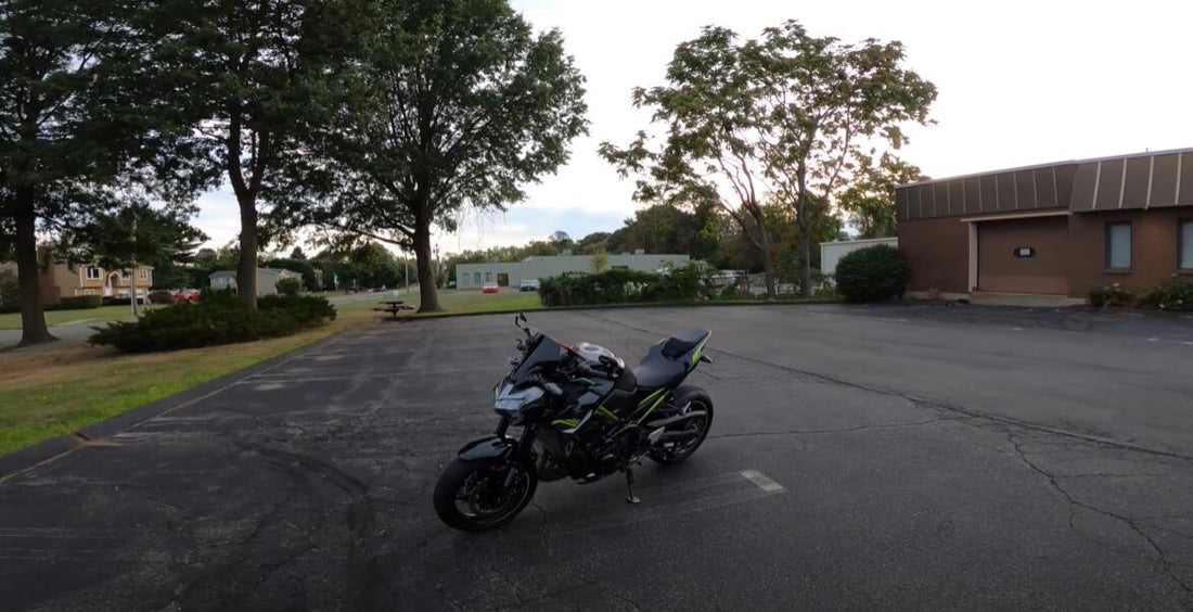 BAR END MIRRORS INSTALLED   FIXED A FLAT TIRE ON MY 2020 Z900