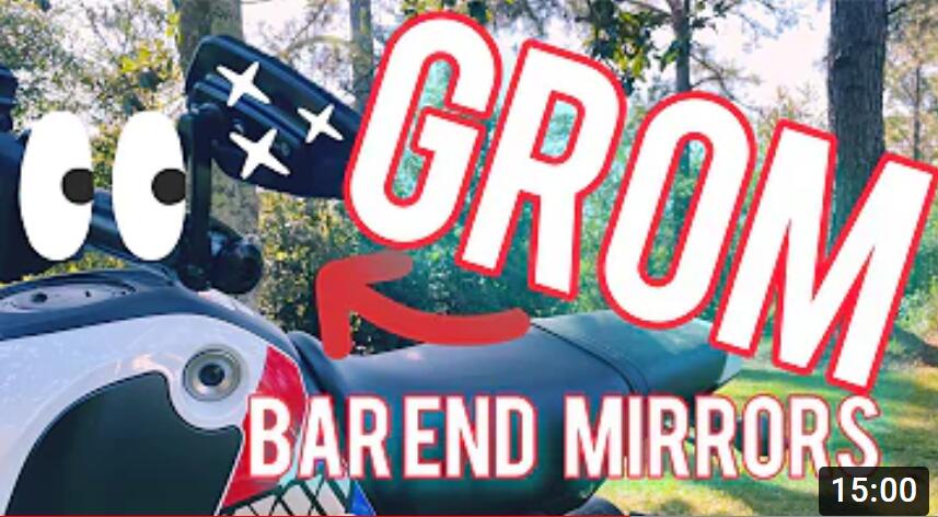 Honda #grom Bar End Mirrors Upgrade