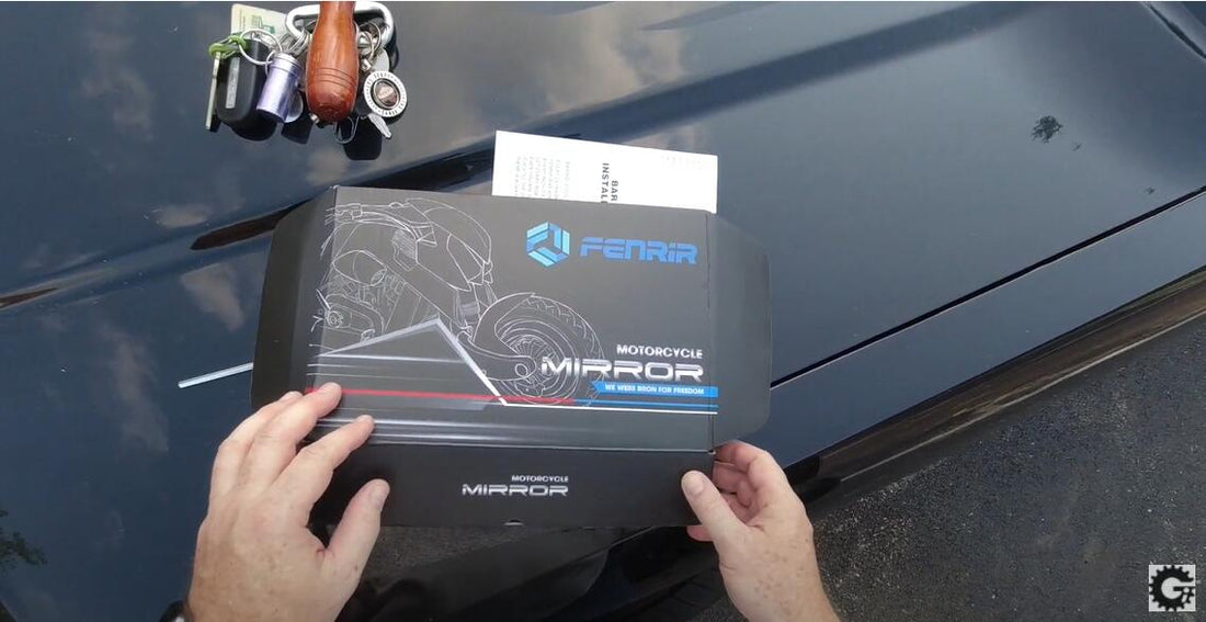 2022 Honda GROM bar end mirror install