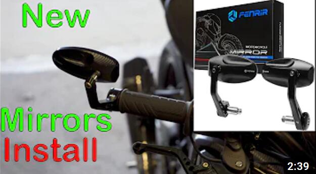 Z900 changed bar end mirrors