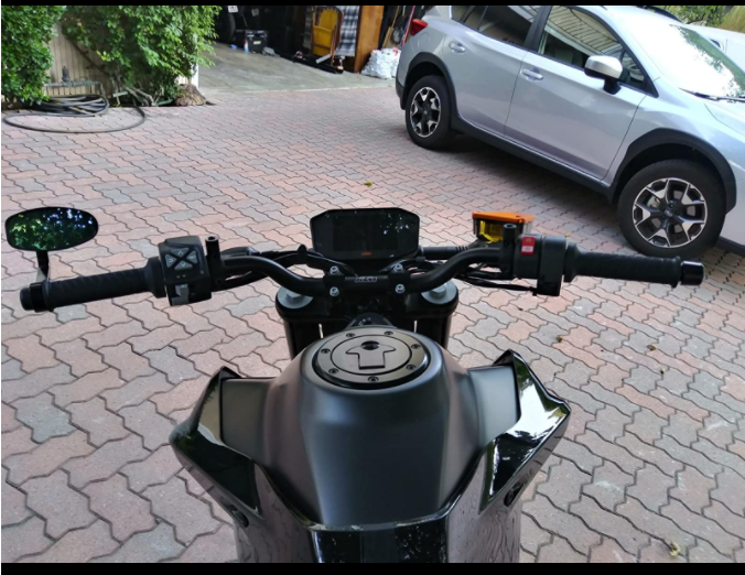 FENRIR Motorcycle bar end mirror in KTM 1290 Super Duke R