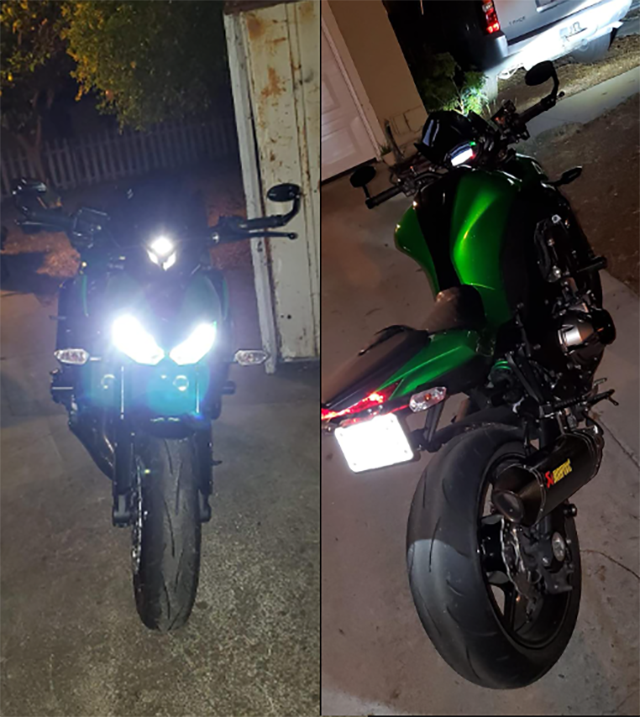 FENRIR Motorcycle bar end mirror in kawasaki Z1000