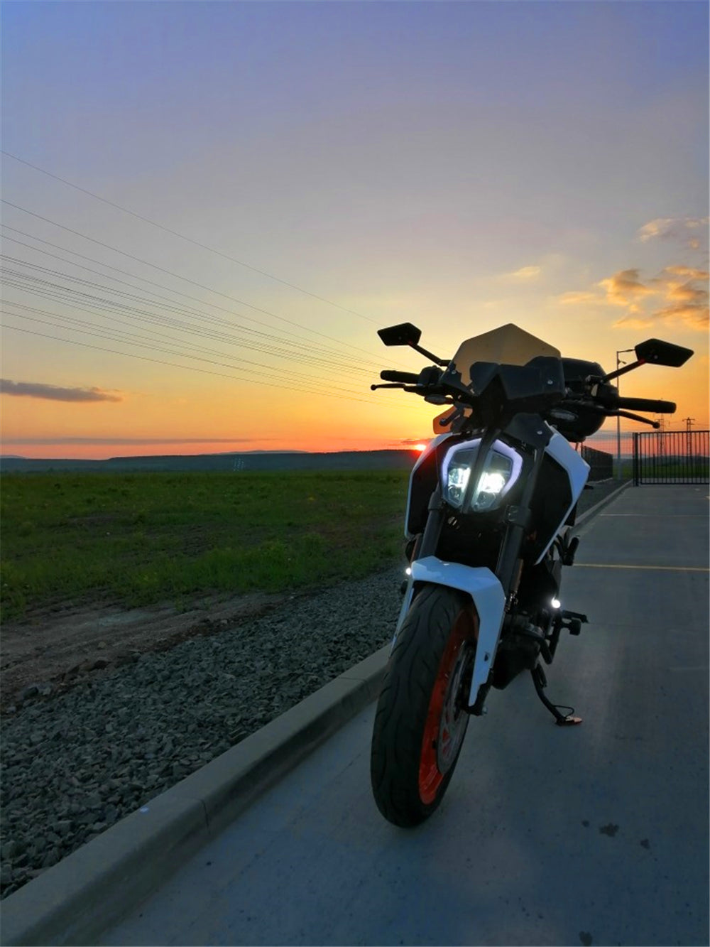 FENRIR Motorcycle mirror in KTM 390 DUKE