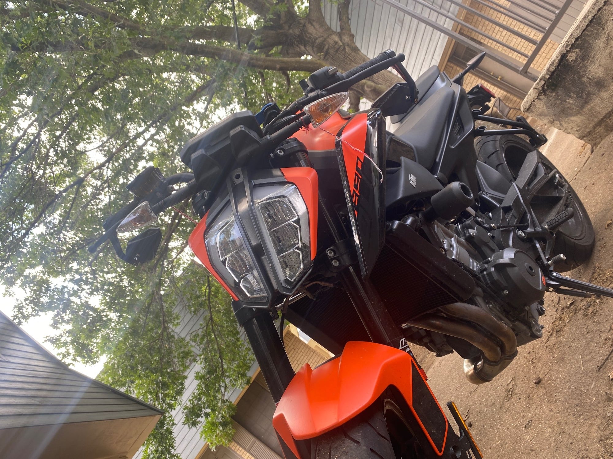 FENRIR Motorcycle bar end mirror in KTM Duke 890