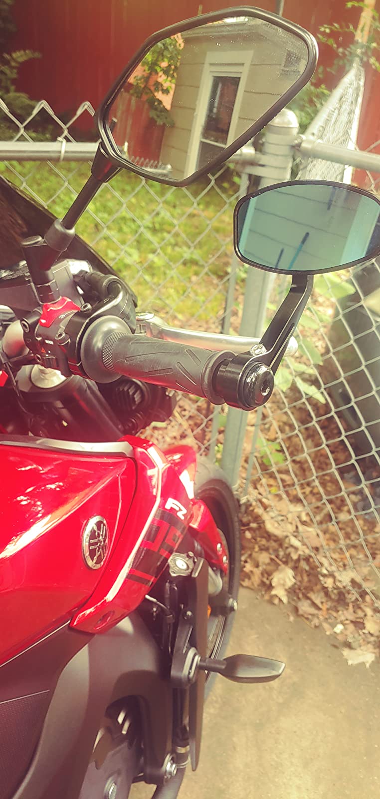 FENRIR Motorcycle bar end mirrror in Yamaha FZ09