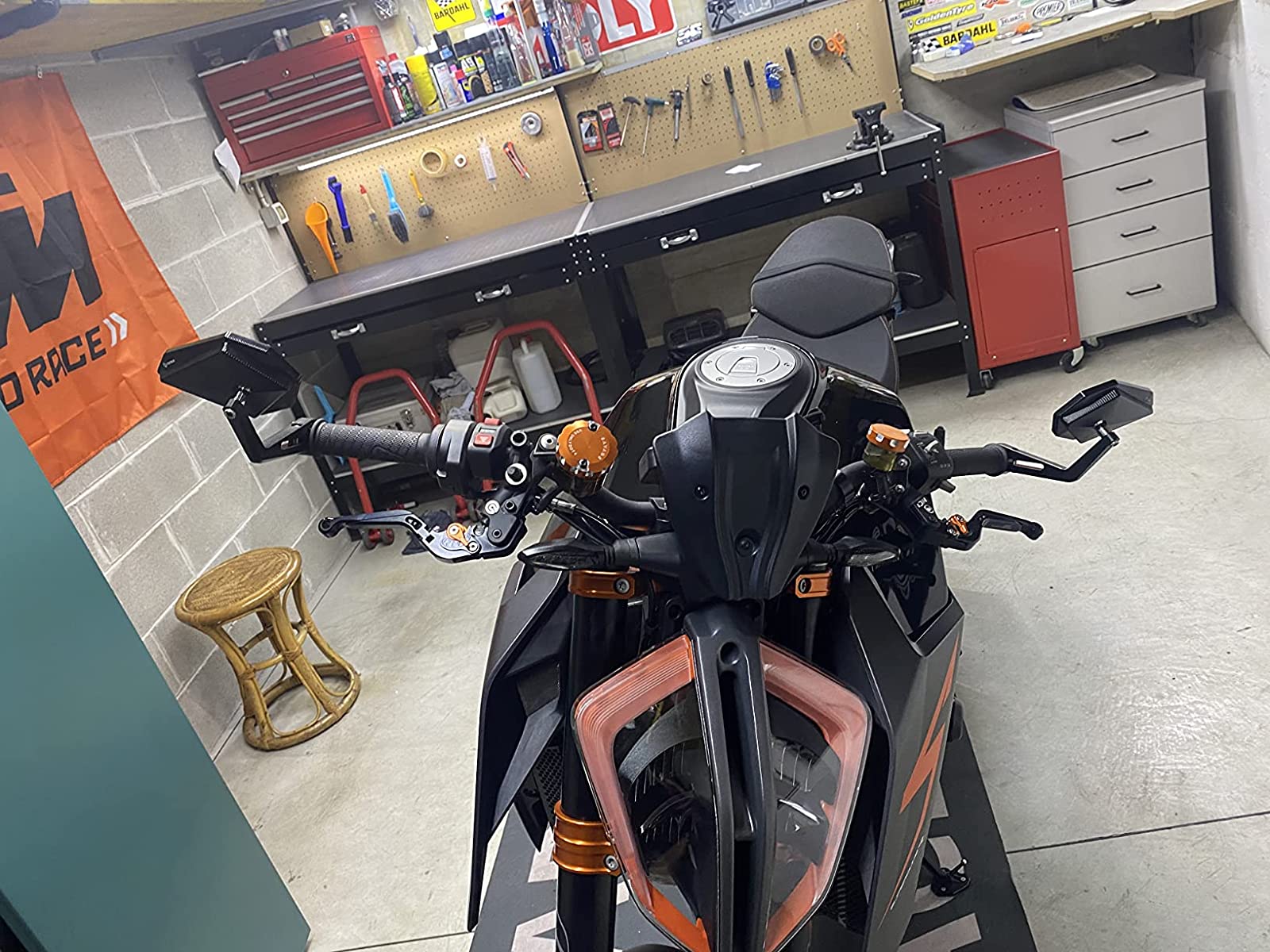 FENRIR Motorcycle bar end mirror in KTM 890 Duke 801-0372