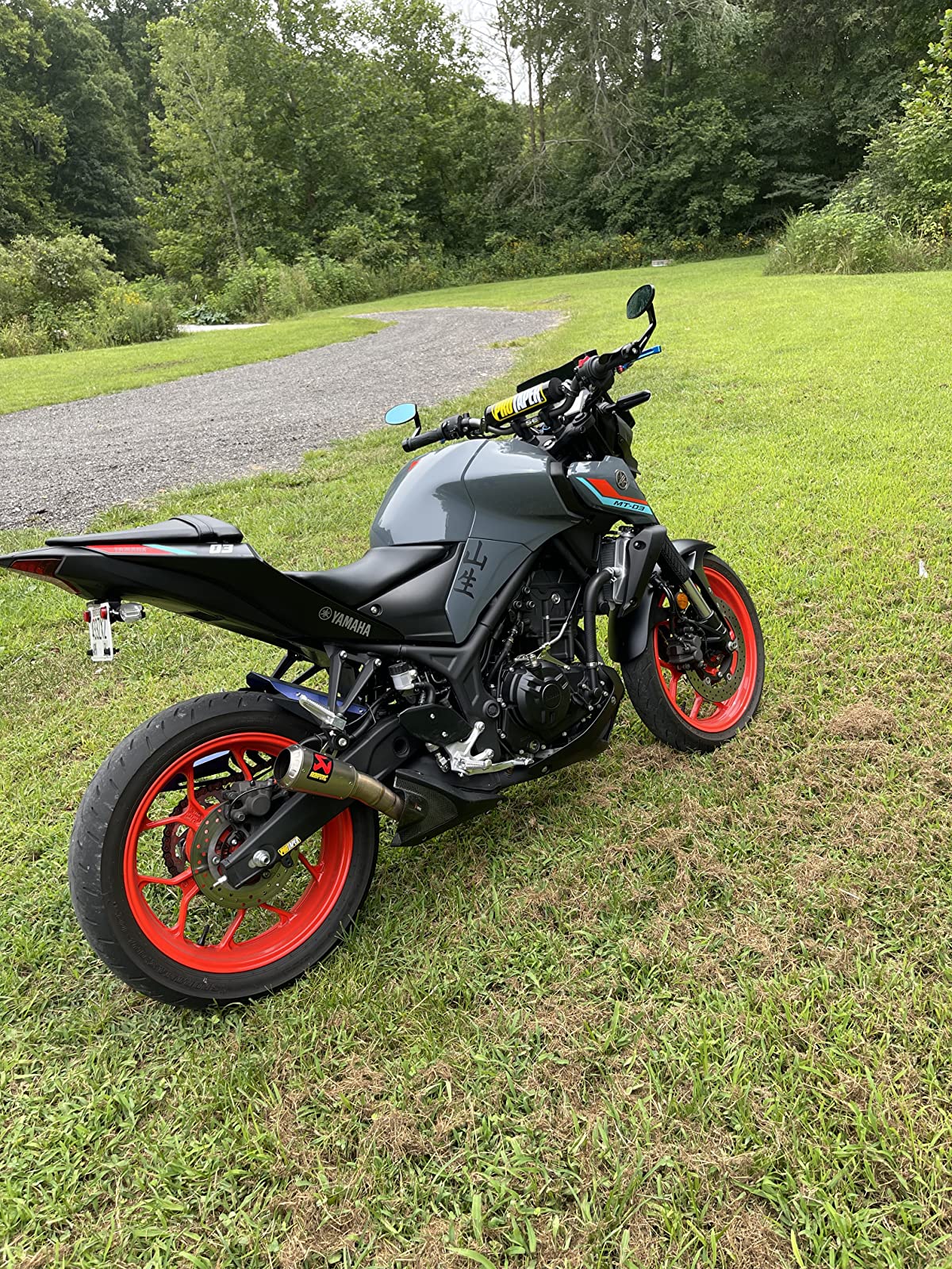 FENRIR Motorcycle bar end mirrror in Yamaha MT03