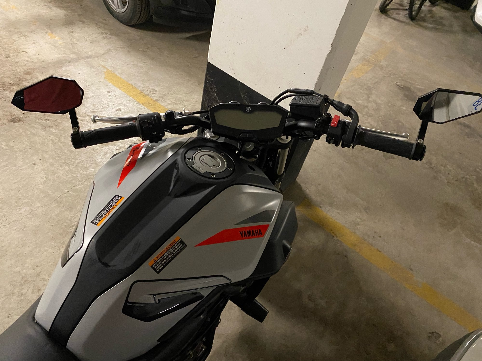 FENRIR Motorcycle bar end mirror in Yamaha MT07 821 801-0372