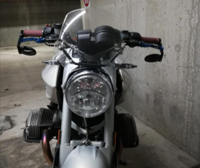 FENRIR Motorcycle bar end mirror in BMW RNINET