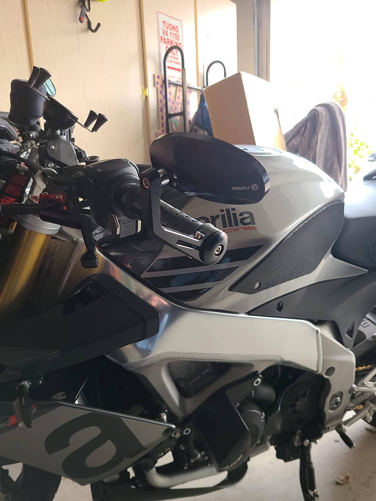 FENRIR Motorcycle bar end mirror in APRILIA TUONO V4