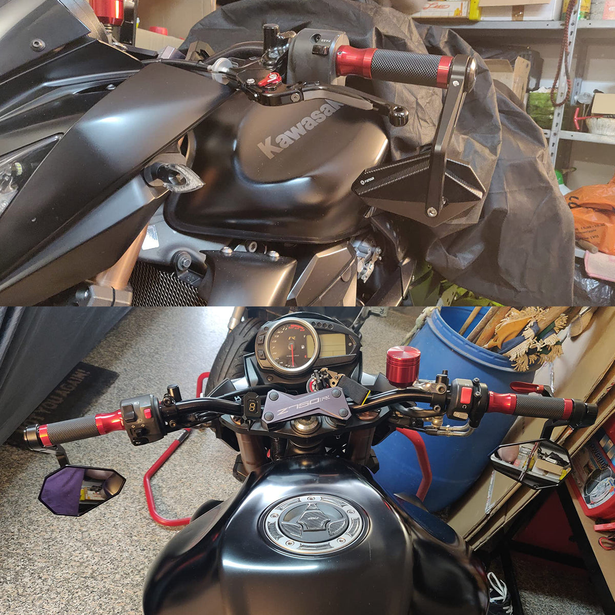FENRIR Motorcycle bar end mirror in kawasaki Z750R