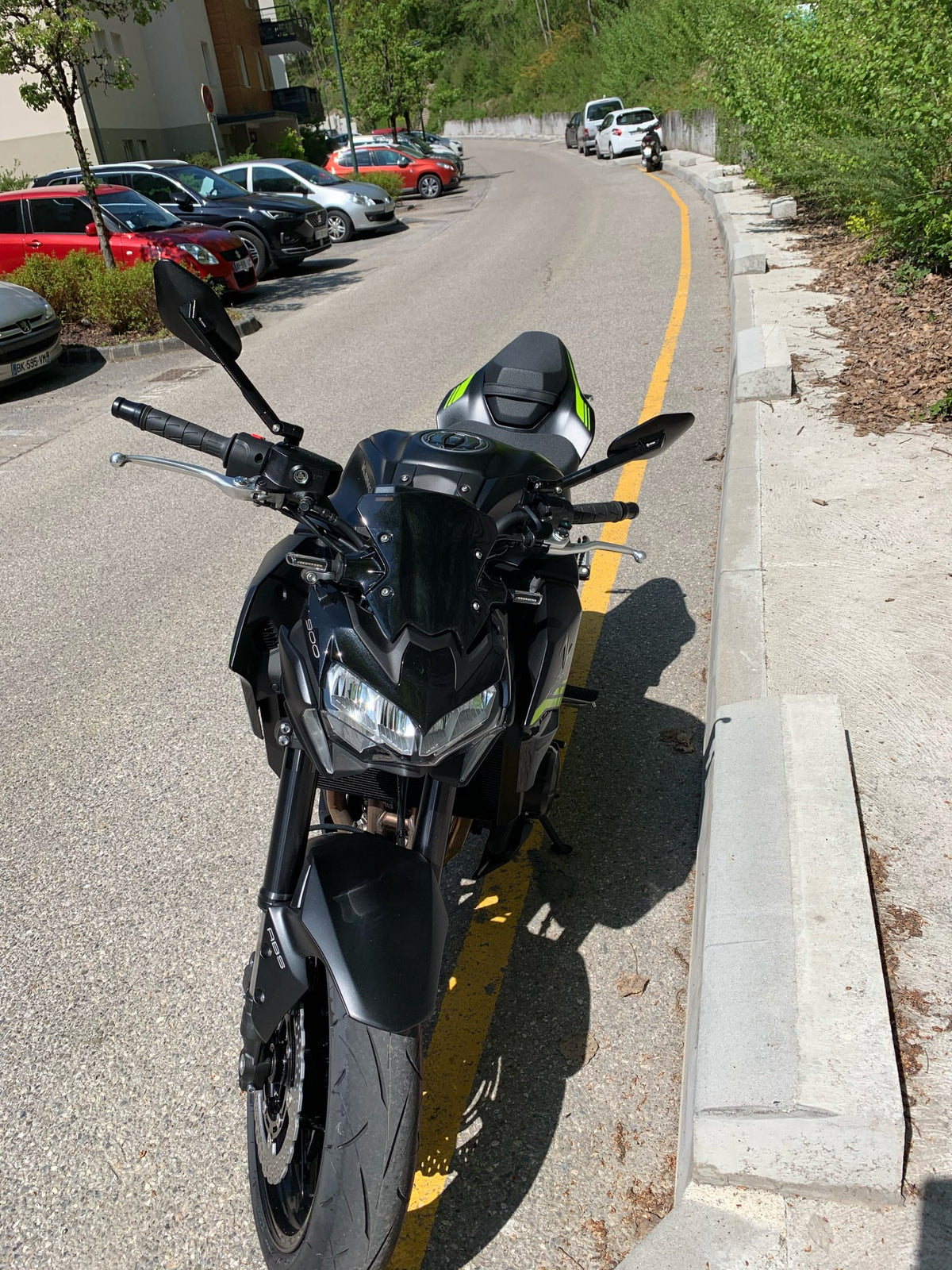 FENRIR Motorcycle mirror in Kawasaki Z900