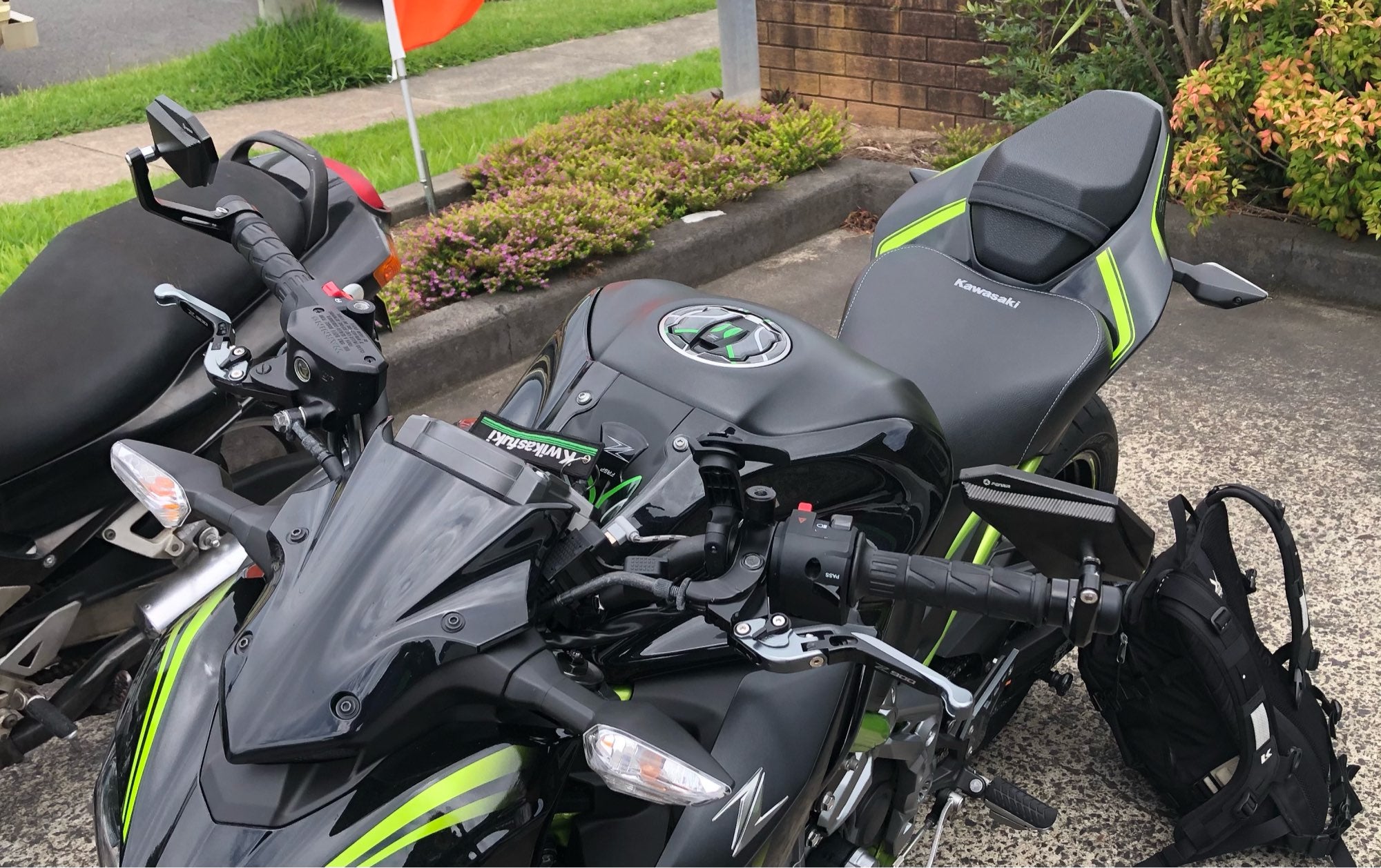 FENRIR Motorcycle bar end mirror in KAWASAKI Z900