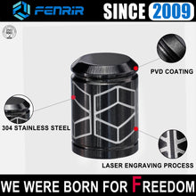 Load image into Gallery viewer, Fenrir Wheel Tire Valve Stem Caps Covers 304 Stainless Steel PVD Surface Treatment Anti-Leakage Design Compatible with American Schrader Valve Motorcycle Car SUV ATV UTV Bicycle