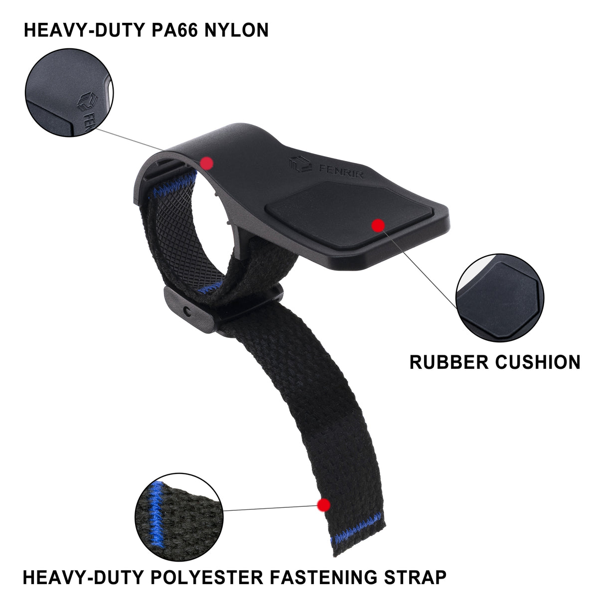 FENRIR Motorcycle Cruise Control Throttle Assist Boss Rocker Wrist Rest Ergonomic Wrist Rest Paddle with Non-Slip Rubber Pad Anti-Brake Interference Quick-Release Design Fits Grip Diameter 30–39MM