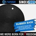 FENRIR Stödplatta i 304 rostfritt stål för sidostöd, tillbehör för motorcykel, cykel, scooter. Passar utomhus: mjuk mark/gräs/grusväg/asfalt. Inomhus: garagegolv/trägolv