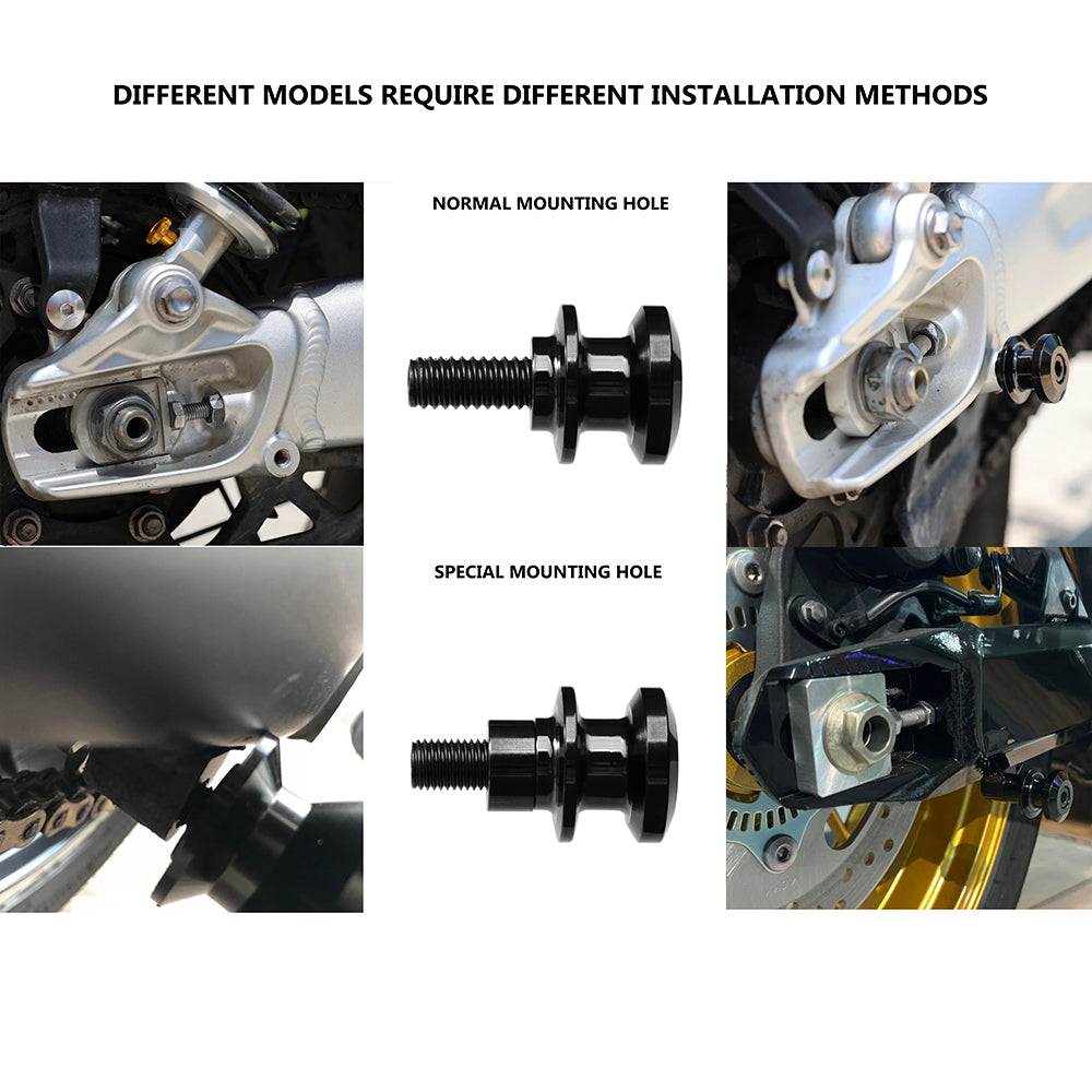 FENRIR 304 Stainless Steel Motorcycle Swing Arm Spools Paddock Stand Bobbins Cotton Reels Sliders