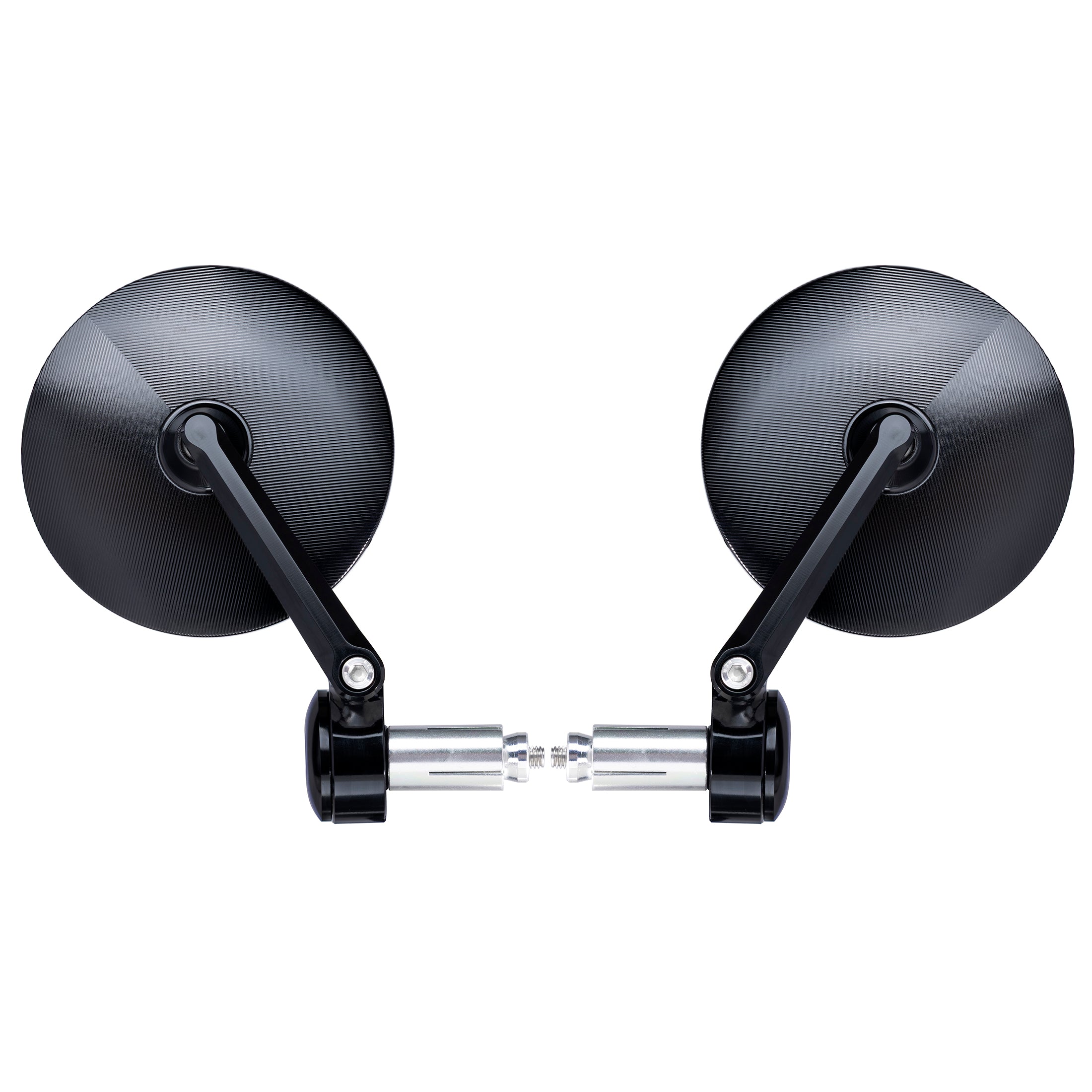FENRIR Emark CNC Forged Aluminum Alloy Round Black Motorcycle Bar End Mirrors 801-0518