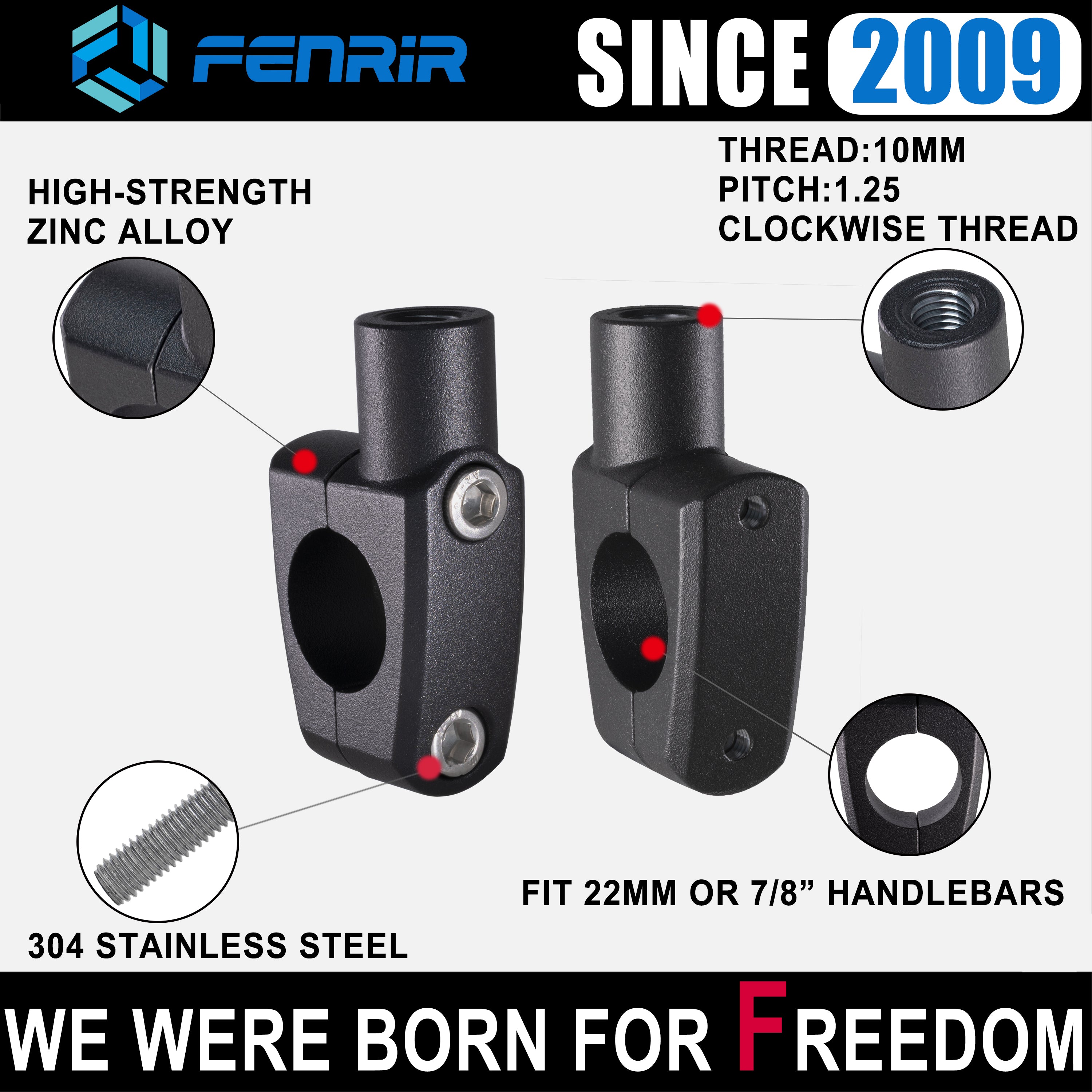 Fenrir Rad Reifen Ventilkappen Abdeckungen 304 Edelstahl PVD-Oberflächenbehandlung Auslaufsicher Kompatibel mit amerikanischem Schrader-Ventil Motorrad Auto SUV ATV UTV Fahrrad