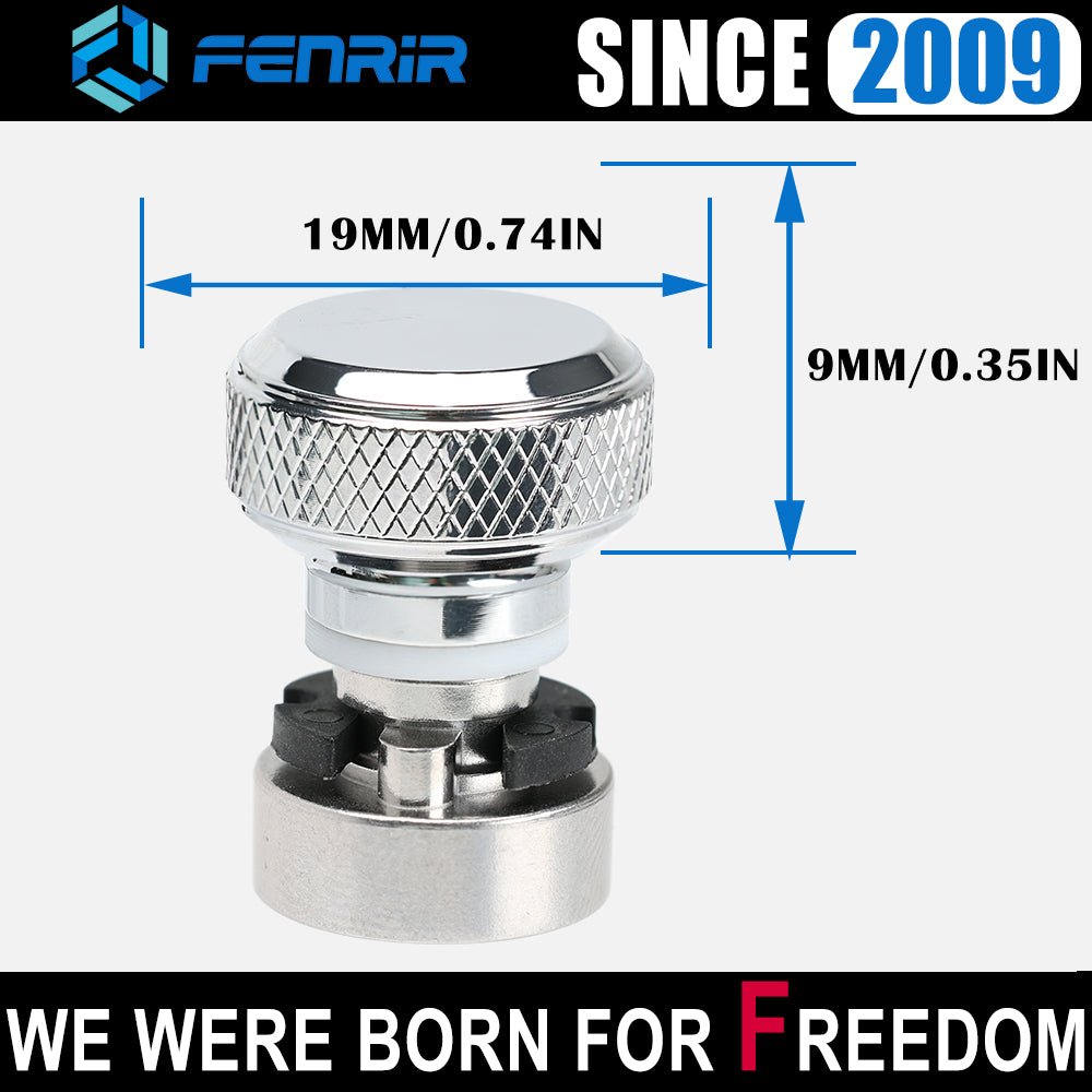 Fenrir Motorcycle Quick Release Seat Bolt Screw Base Kit 304 Stainless Steel Chrome Finish For 1997-now Sportster Dyna Softail Touring CVO