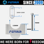 FENRIR 3CM 높인 오토바이 핸들바 라이저 실버 알루미늄 합금 28MM 핸들바용