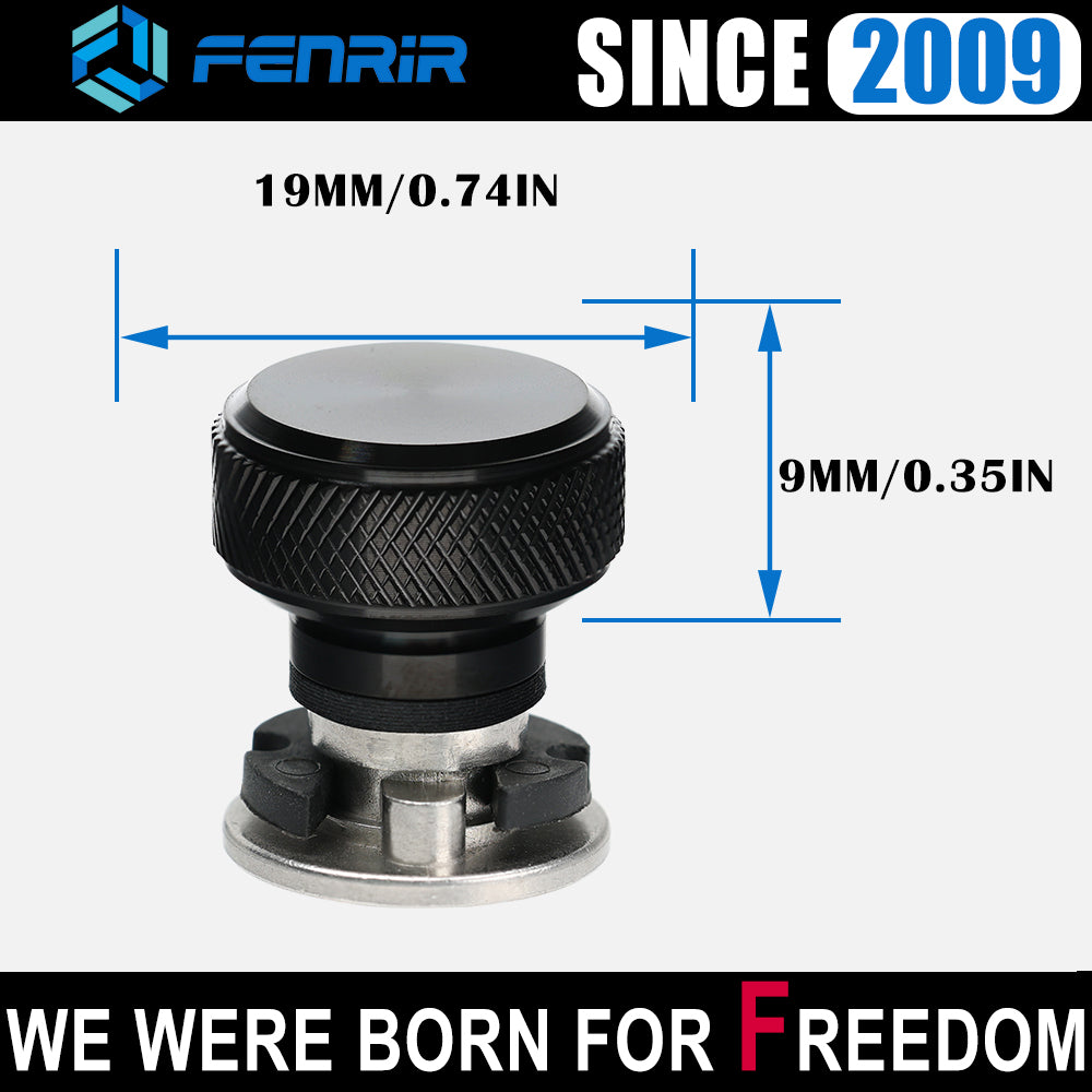 Fenrir Motorcycle Custom Quick Release Seat Bolt Screw Base Kit 304 Stainless Steel Black Finish For 1997-now Sportster Dyna Softail Touring CVO