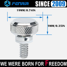 गैलरी व्यूवर में इमेज लोड करें, Fenrir Motorcycle Quick Release Seat Bolt Screw 304 Stainless Steel Chrome Finish For 1997-now Sportster XG XL Dyna Softail Touring CVO