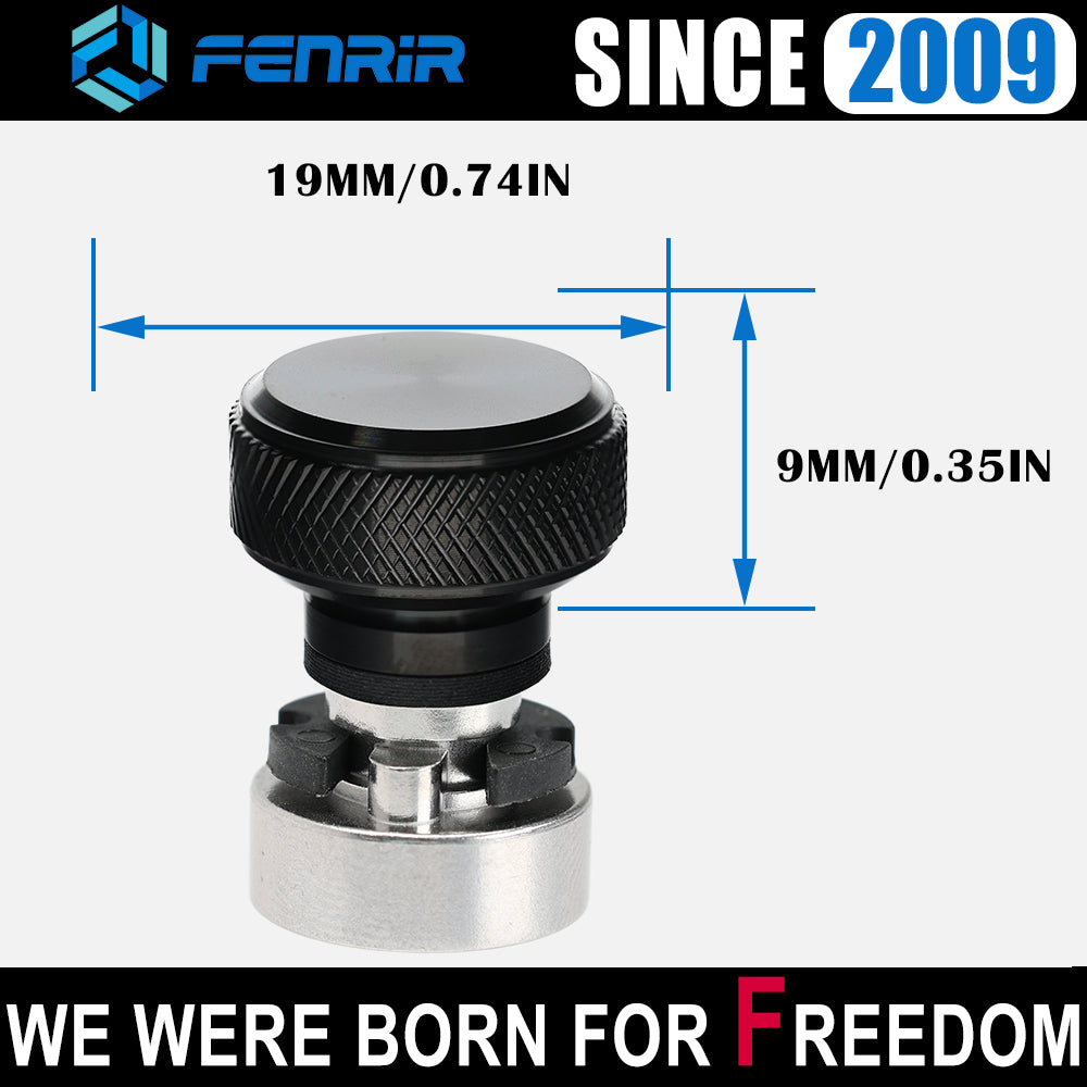 Fenrir Motorcycle Quick Release Seat Bolt Screw Base Kit 304 Stainless Steel Black Finish For 1997-now Sportster Dyna Softail Touring CVO