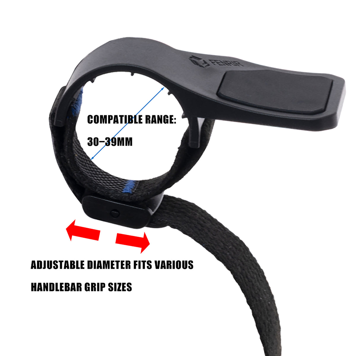 FENRIR Motorcycle Cruise Control Throttle Assist Boss Rocker Wrist Rest Ergonomic Wrist Rest Paddle with Non-Slip Rubber Pad Anti-Brake Interference Quick-Release Design Fits Grip Diameter 30–39MM
