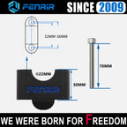 FENRIR Increase 3CM Motorcycle Handlebar Riser Black Aluminum Alloy For 22MM Handlebar