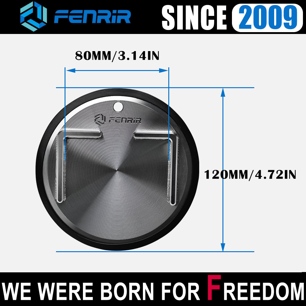 FENRIR 304 Stainless Steel Kickstand Pad Plate Support Coaster Accessory for Motorcycle Bike Scooter Fit Outdoor:Soft ground/Grass/Dirt road/Asphalt road Indoor:Garage floor/Wood floor