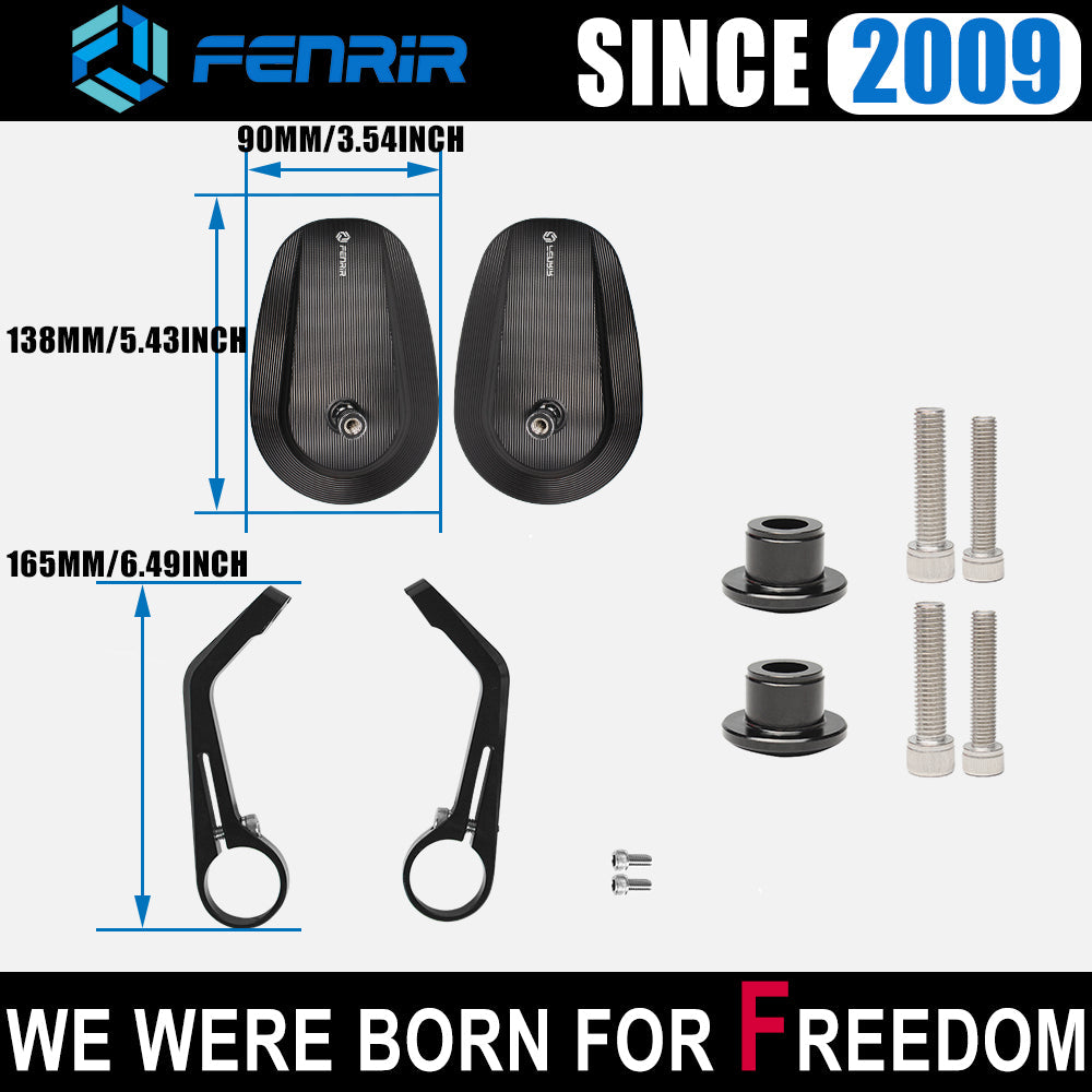 FENRIR Emark Motorcycle Bar End Mirror for Suzuki GSX8T GSX8TT GSX8S GSX8R GSXR1000R 2017-2026 Hayabusa 2021-2026 DR-Z4S DR-Z4SM