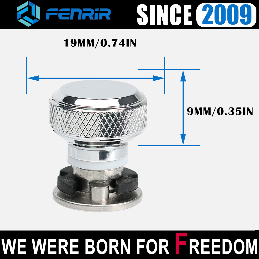 Fenrir Motorcycle Custom Quick Release Seat Bolt Screw Base Kit 304 Stainless Steel Chrome Finish For 1997-now Sportster Dyna Softail Touring CVO