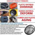 FENRIR Stödplatta i 304 rostfritt stål för sidostöd, tillbehör för motorcykel, cykel, scooter. Passar utomhus: mjuk mark/gräs/grusväg/asfalt. Inomhus: garagegolv/trägolv