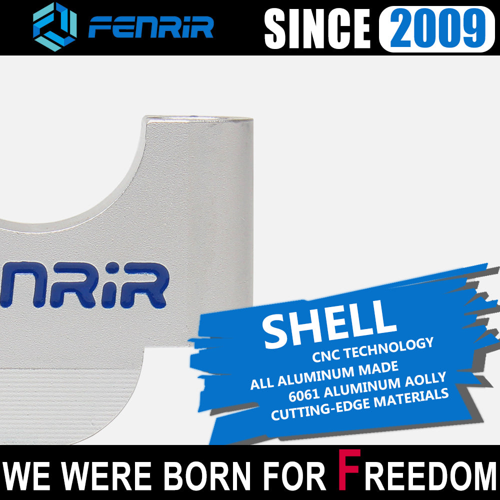 FENRIR 3CM 높인 오토바이 핸들바 라이저 실버 알루미늄 합금 28MM 핸들바용